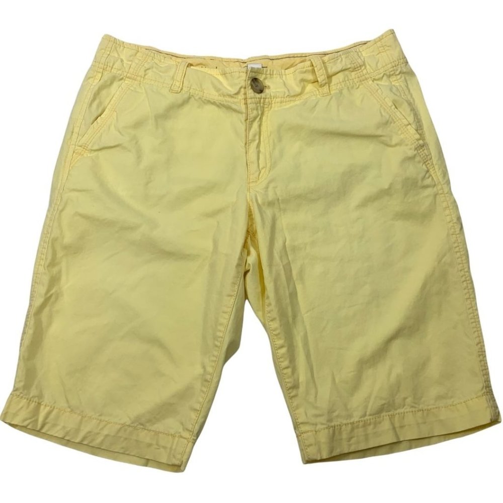 LOFT Boyfriend Yellow 6 Shorts 33" X 12"